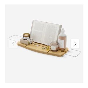 Umbra Acacia wood bath tub caddy tray - New